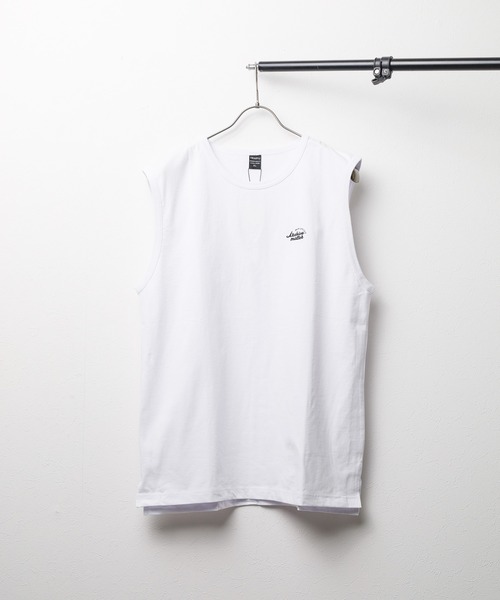 ARCHIVER(アーカイバ)の「【69】刺繍 ノースリーブシャツ(Tシャツ/カットソー・レディース・ホワイト系1/ホワイト系2/ブラック系1/ブラック系2・MEDIUM/LARGE/X-LARGE)」の2枚目の写真