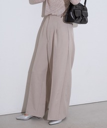 Eclat one（エクラワン）の「【Eclat one】ハイウエスト ワイド スラックス（スラックス）」