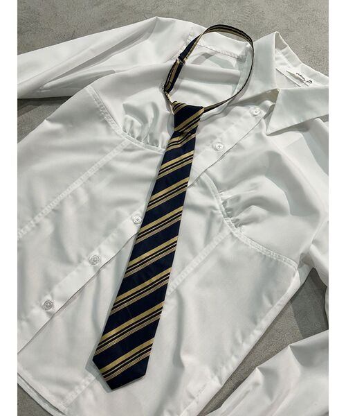 MURUA（ムルーア）の「ワンタッチネクタイ（ネクタイ・レディース・ブラック/ネイビー/グリーン・FREE）」の2枚目の写真