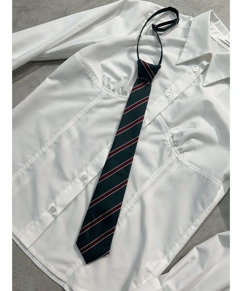 MURUA（ムルーア）の「ワンタッチネクタイ（ネクタイ・レディース・ブラック/ネイビー/グリーン・FREE）」の3枚目の写真