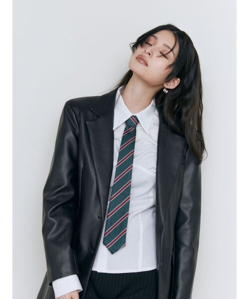 MURUA（ムルーア）の「ワンタッチネクタイ（ネクタイ・レディース・ブラック/ネイビー/グリーン・FREE）」の10枚目の写真