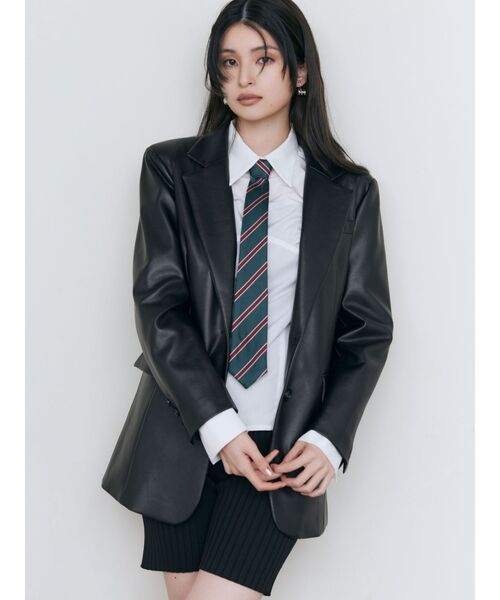 MURUA（ムルーア）の「ワンタッチネクタイ（ネクタイ・レディース・ブラック/ネイビー/グリーン・FREE）」の11枚目の写真