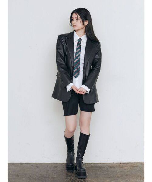 MURUA（ムルーア）の「ワンタッチネクタイ（ネクタイ・レディース・ブラック/ネイビー/グリーン・FREE）」の16枚目の写真