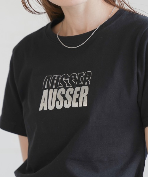 Bab(バブ)の「シルバーロゴプリントTシャツ(Tシャツ/カットソー・レディース・ブラック/チャコールグレー/杢グレー/オフホワイト・FREE)」の14枚目の写真