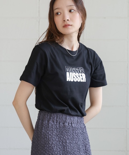 Bab(バブ)の「シルバーロゴプリントTシャツ(Tシャツ/カットソー・レディース・ブラック/チャコールグレー/杢グレー/オフホワイト・FREE)」の15枚目の写真