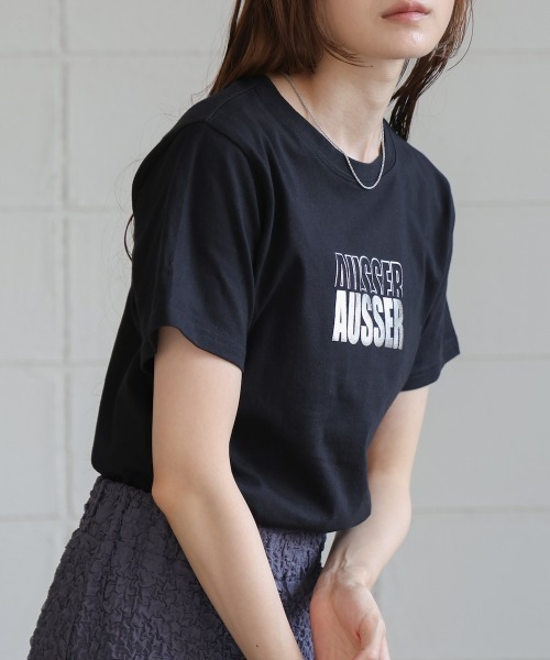 Bab(バブ)の「シルバーロゴプリントTシャツ(Tシャツ/カットソー・レディース・ブラック/チャコールグレー/杢グレー/オフホワイト・FREE)」の18枚目の写真