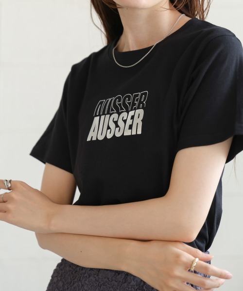 Bab(バブ)の「シルバーロゴプリントTシャツ(Tシャツ/カットソー・レディース・ブラック/チャコールグレー/杢グレー/オフホワイト・FREE)」の19枚目の写真