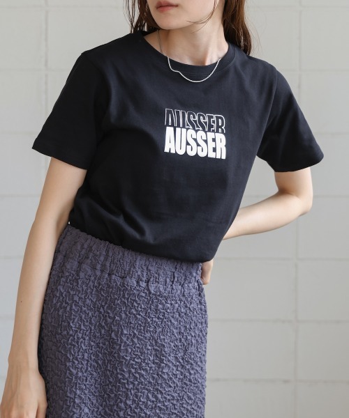 Bab(バブ)の「シルバーロゴプリントTシャツ(Tシャツ/カットソー・レディース・ブラック/チャコールグレー/杢グレー/オフホワイト・FREE)」の20枚目の写真