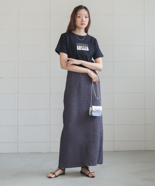 Bab(バブ)の「シルバーロゴプリントTシャツ(Tシャツ/カットソー・レディース・ブラック/チャコールグレー/杢グレー/オフホワイト・FREE)」の21枚目の写真