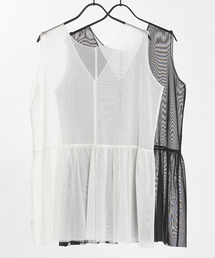 abahouse mavie（アバハウスマヴィ）の「チュールレイヤード2WAYタンク（タンクトップ）」