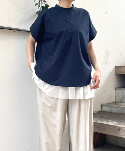 abahouse mavie（アバハウスマヴィ）の「チュールレイヤード2WAYタンク（タンクトップ・レディース・ブラック/ホワイト・フリー）」の5枚目の写真