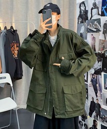 ▲military zip jacket/ミリタリー ジップジャケット