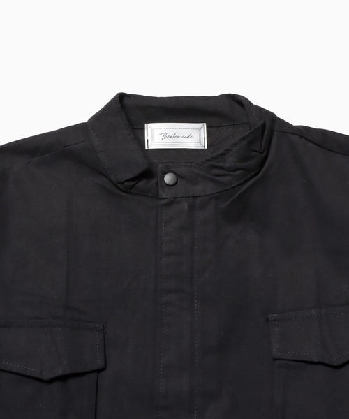 ROOPTOKYO(ループトウキョウ)の「▲military zip jacket/ミリタリー ジップジャケット(ブルゾン・メンズ・ブラック/グリーン・XL/2XL)」の3枚目の写真