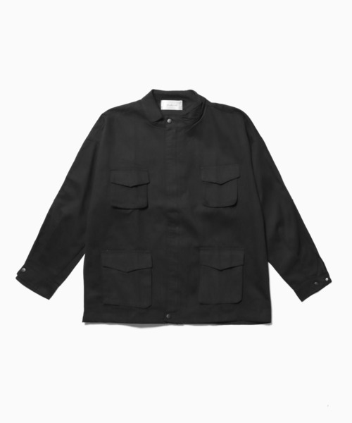 ROOPTOKYO(ループトウキョウ)の「▲military zip jacket/ミリタリー ジップジャケット(ブルゾン・メンズ・ブラック/グリーン・XL/2XL)」の9枚目の写真