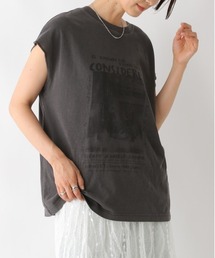 LEPSIM | フレンチスリーブプリントチュニック　124107(Tシャツ/カットソー)