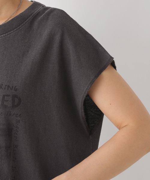 LEPSIM(レプシィム)の「フレンチスリーブプリントチュニック 124107(Tシャツ/カットソー・レディース・イエロー/グレー/ブルー/オフホワイト・FREE)」の11枚目の写真