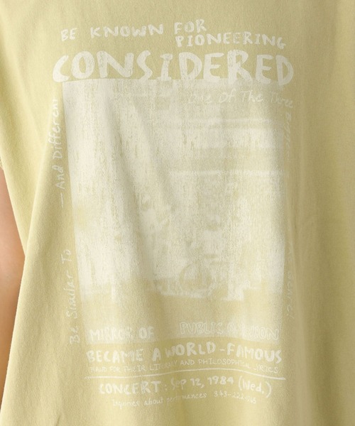 LEPSIM(レプシィム)の「フレンチスリーブプリントチュニック 124107(Tシャツ/カットソー・レディース・イエロー/グレー/ブルー/オフホワイト・FREE)」の18枚目の写真