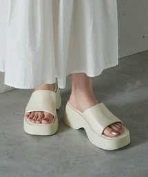 SETUP7（セットアップセブン）の「【SETUP7】厚底バルキーソール スクエアサンダル SCCH574（サンダル）」