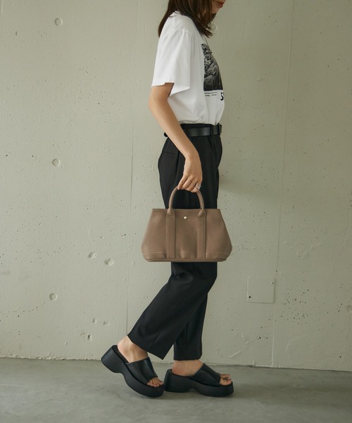 SETUP7（セットアップセブン）の「【SETUP7】厚底バルキーソール スクエアサンダル SCCH574（サンダル・レディース・ホワイト/ブラック/シルバー・23cm/23.5cm/24cm）」の11枚目の写真