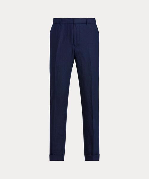 POLO RalphLauren 150cm リネン セットアップスーツ 青 リネン スーツ トラウザー（スーツパンツ）｜POLO RALPH LAUREN