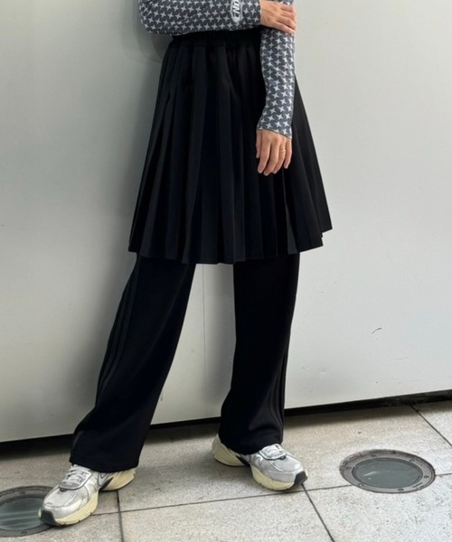 Candy Stripper(キャンディストリッパー)の「PLEATS LAYERED パンツ(その他パンツ・レディース・ネイビー/ヘザーグレー/ブラック・2)」の2枚目の写真