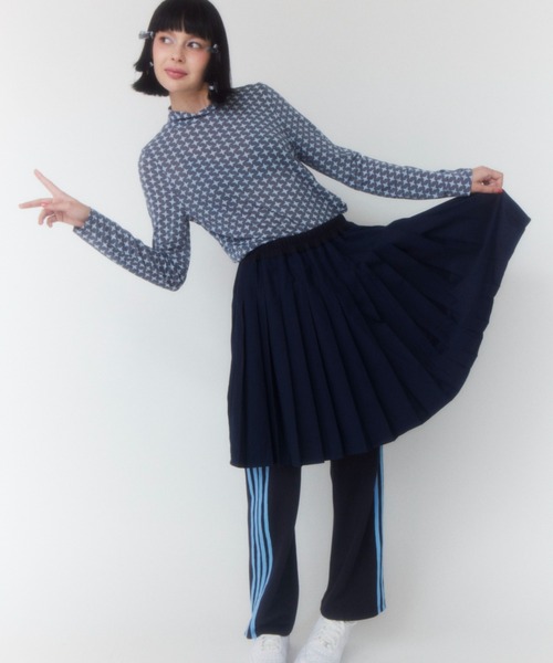 Candy Stripper(キャンディストリッパー)の「PLEATS LAYERED パンツ(その他パンツ・レディース・ネイビー/ヘザーグレー/ブラック・2)」の12枚目の写真