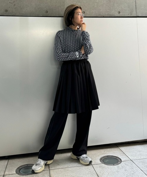 Candy Stripper(キャンディストリッパー)の「PLEATS LAYERED パンツ(その他パンツ・レディース・ネイビー/ヘザーグレー/ブラック・2)」の22枚目の写真
