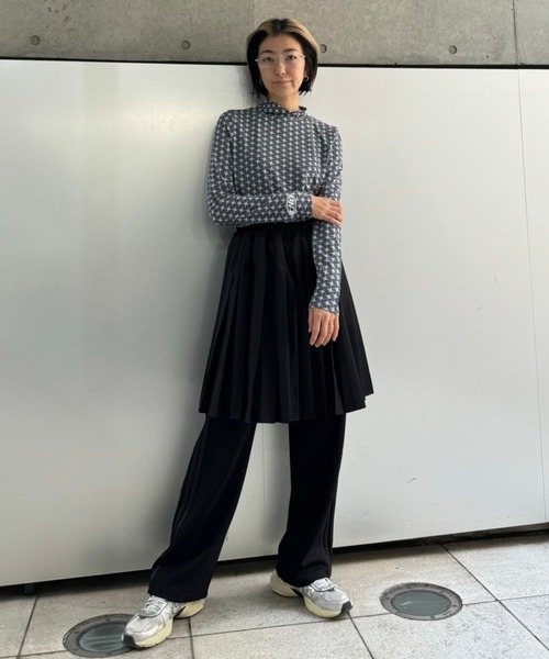 Candy Stripper(キャンディストリッパー)の「PLEATS LAYERED パンツ(その他パンツ・レディース・ネイビー/ヘザーグレー/ブラック・2)」の21枚目の写真