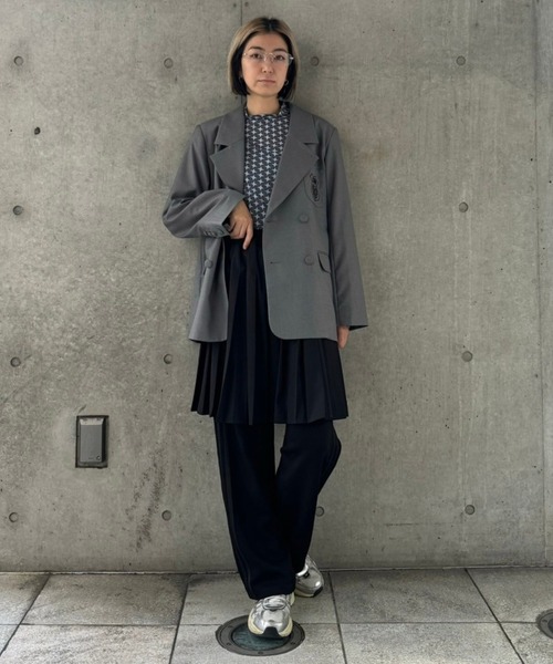 Candy Stripper(キャンディストリッパー)の「PLEATS LAYERED パンツ(その他パンツ・レディース・ネイビー/ヘザーグレー/ブラック・2)」の15枚目の写真