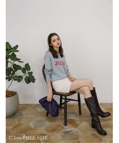 Katrin TOKYO(カトリーントーキョー)の「high-waist patchwork suede skirt(スカート・レディース・オレンジ/ライトグリーン・FREE/XS)」の7枚目の写真