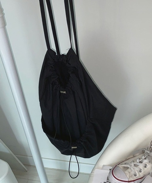 セール】【SETUP7】ドロストシャーリング巾着バックパック KNF