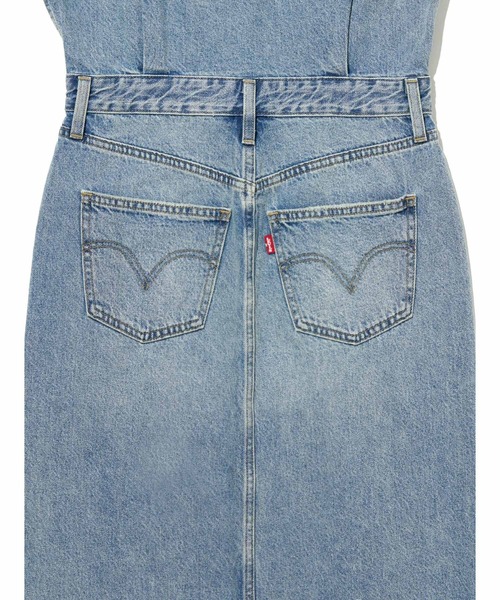 Levi's(リーバイス)の「Levi's/リーバイス ウエスタンデニムワンピース ミディアムインディゴ FEELING THIS(シャツワンピース・レディース・インディゴブルー・28inch/27inch/26inch/25inch/24inch)」の9枚目の写真