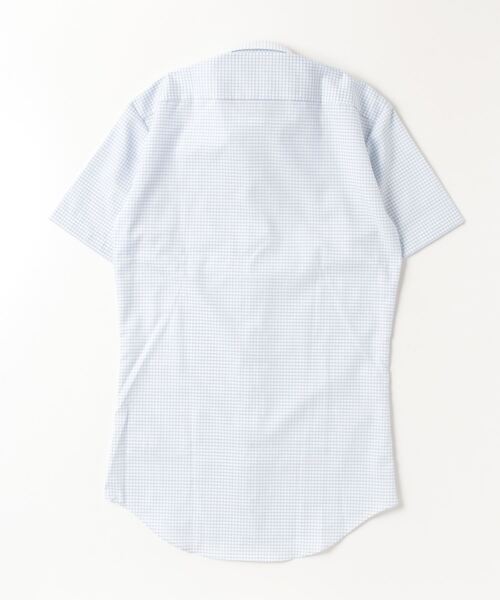 TOKYO SHIRTS（トウキョウシャツ）の「超形態安定ノーアイロン ボタンダウン 半袖ビジネスワイシャツ（ビジネスシャツ・メンズ・ブルー・首回り39cm/首回り41cm/首回り42cm/首回り43cm/首回り37cm）」の2枚目の写真