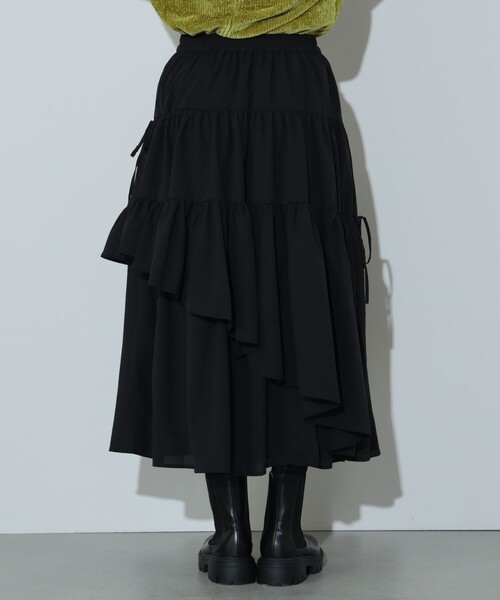 BEAMS HEART（ビームスハート）の「アシメ ティアード スカート（スカート・レディース・ブラック/ホワイト系その他5・FREE）」の18枚目の写真