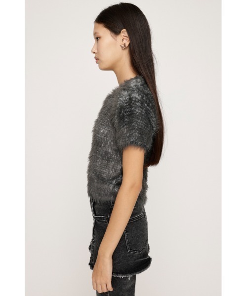 SLY（スライ）の「MIX SHAGGY TINY T/SH ミックス シャギー タイニー Tシャツ 半袖 夏服（Tシャツ/カットソー・レディース・ホワイト系その他2/ブラック系その他2/ピンク系その他/ブルー系その他・FREE）」の22枚目の写真