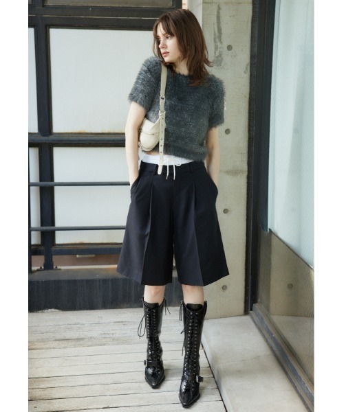 SLY（スライ）の「MIX SHAGGY TINY T/SH ミックス シャギー タイニー Tシャツ 半袖 夏服（Tシャツ/カットソー・レディース・ホワイト系その他2/ブラック系その他2/ピンク系その他/ブルー系その他・FREE）」の17枚目の写真