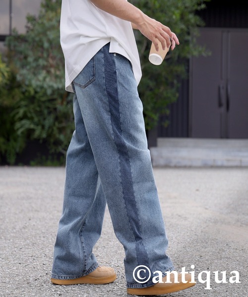 antiqua（アンティカ）の「リブラインストレートデニム（デニムパンツ・レディース・ブルー系その他・R/P）」の11枚目の写真