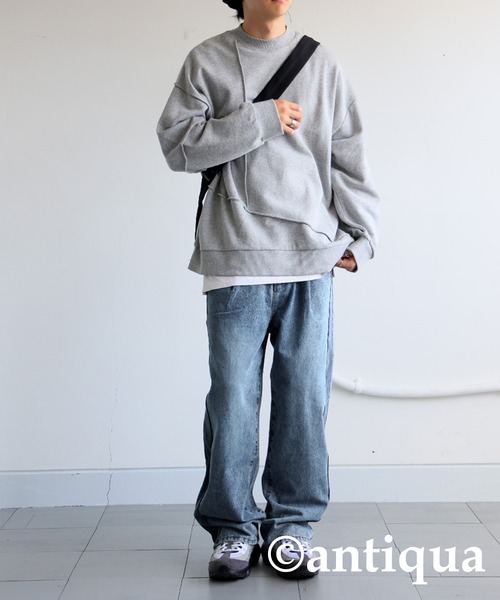 antiqua（アンティカ）の「リブラインストレートデニム（デニムパンツ・レディース・ブルー系その他・R/P）」の9枚目の写真