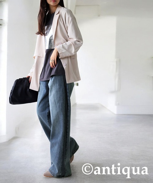 antiqua（アンティカ）の「リブラインストレートデニム（デニムパンツ・レディース・ブルー系その他・R/P）」の18枚目の写真