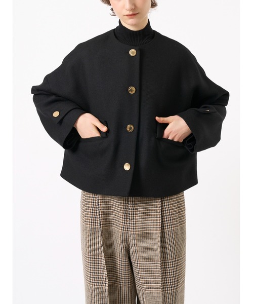 MACKINTOSH ブラック ノーカラージャケット Mackintosh（マッキントッシュ）の「HUMBIE NO COLLAR JACKET MB