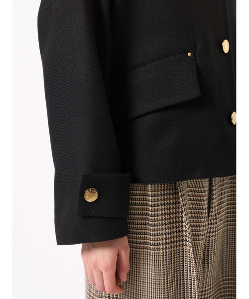 MACKINTOSH ブラック ノーカラージャケット MACKINTOSH PHILOSOPHY ジャケット ノーカラージャケット