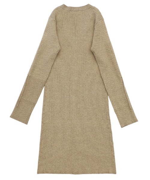 select MOCA（セレクトモカ）の「【洗える】2WAYスリーブリブロングカーディガン（カーディガン/ボレロ・レディース・チャコール/ベージュ/ブラック・FREE）」の7枚目の写真