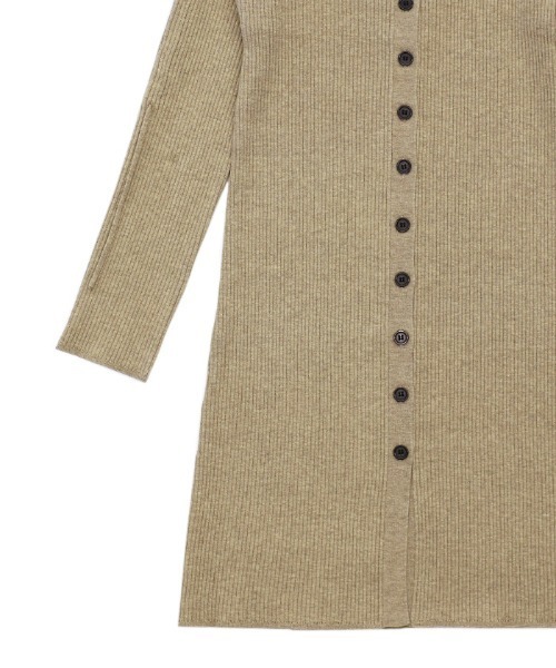 select MOCA（セレクトモカ）の「【洗える】2WAYスリーブリブロングカーディガン（カーディガン/ボレロ・レディース・チャコール/ベージュ/ブラック・FREE）」の9枚目の写真