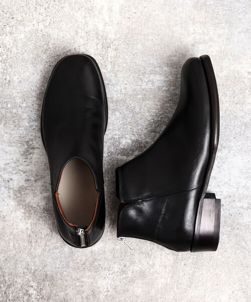 NOLLEY’S(ノーリーズ)の「【EARLE/アール】TRINITY 別注ジップアップショートブーツ ER4222(ブーツ・メンズ・ブラック・41/42/43)」の2枚目の写真