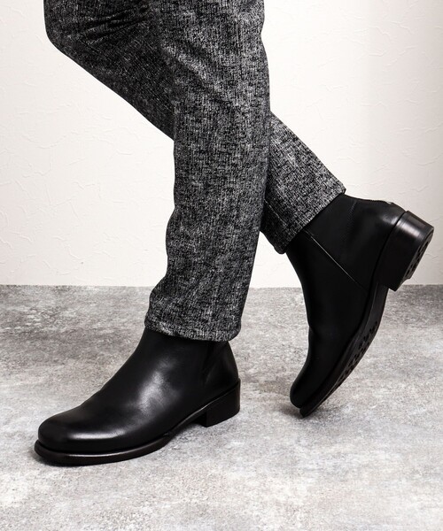NOLLEY’S(ノーリーズ)の「【EARLE/アール】TRINITY 別注ジップアップショートブーツ ER4222(ブーツ・メンズ・ブラック・41/42/43)」の6枚目の写真