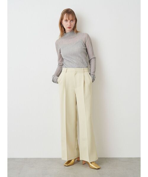 ELENDEEK（エレンディーク）の「ウォッシャブルテーパードワイドパンツ（その他パンツ・レディース・グレー/イエロー・01/02）」の3枚目の写真