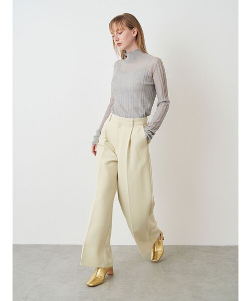 ELENDEEK（エレンディーク）の「ウォッシャブルテーパードワイドパンツ（その他パンツ・レディース・グレー/イエロー・01/02）」の9枚目の写真