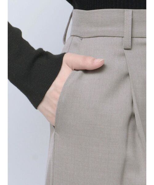 ELENDEEK ウォッシャブルパンツ セール】ウォッシャブルテーパードワイドパンツ（その他パンツ