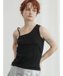 ONESHOULDER LAYERED TANKTOP