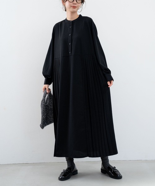 refinedworks（リファインドワークス）の「【refinedworks】オケージョンでも使えるワンピース（ワンピース・レディース・ブラック・FREE）」の2枚目の写真